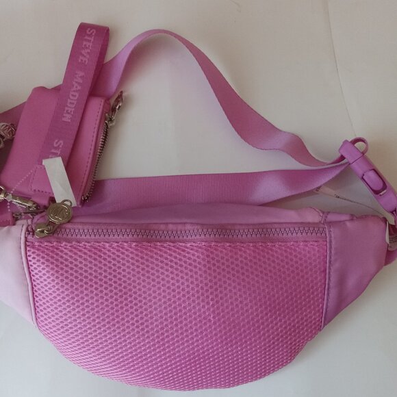 Steve Madden Purple to Pink Ombré Belt Bag w/Matching Wristlet & Pouch Set NWOT - Picture 3 of 9